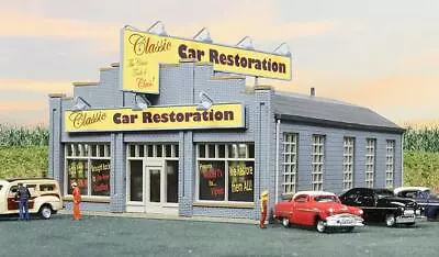 Walthers 933-3824 N Classic Car Restoration Building Kit • $33.19