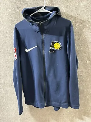 Nike NBA Indiana Pacers Mens Size S Hoodie Navy Dri-Fit Full Zip Jacket • $39.99