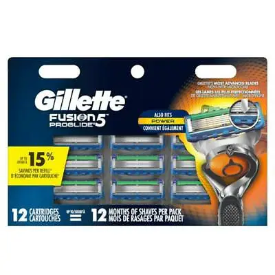 Gillette Fusion Proglide Razor Blades Cartridges - 12 Pack • $25.99