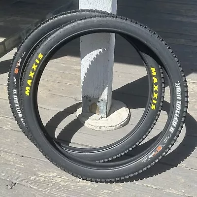 Maxxis High Roller Tires Two (2) Pair Downhill 26 X 2.4 Mtb DH Casing 3C • $36.99