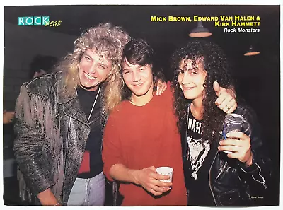 Van Halen Metallica Dokken Monsters Of Rock 1988 Magazine Pinup Poster Clipping • $9.95