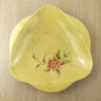 Rare Vintage Royal Winton Grimwades Serving Dish C1930s Lemon Relief Floral • $35.50