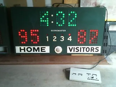 1930s-1940's Vintage Basketball Scoreboard In Perfect Working Condition • $2995