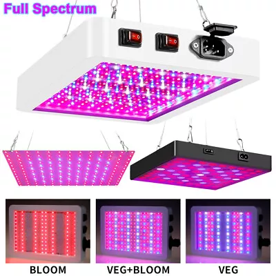 £10.69 • Buy LED Grow Light Full Spectrum Hydroponic Indoor Flower Veg Plant Lamp Panel UK