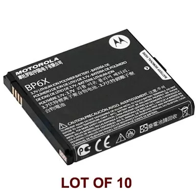 10 Motorola BP6X OEM Battery Lot Milestone XT720 Droid 2 Pro CLIQ MB200 A855 I1 • $17.95