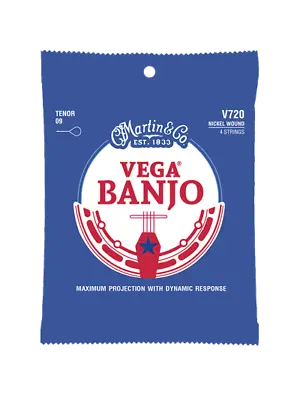 Martin Nickel Wound Vega Banjo Strings V720 Tenor • $7.39