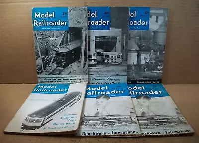 Lot Of 6 ~ Model Railroader Magazine ~ 1947 - April June Oct Nov Dec (X2) • $21.99