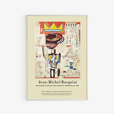 $62.55 • Buy Jean-Michel Basquiat 1993 Museum Exhibition Poster Vintage Art Poster Print 