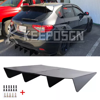 For Subaru WRX BRZ Matte Rear Diffuser Bumper Splitter Under Chin Finisher 4Fins • $66.02