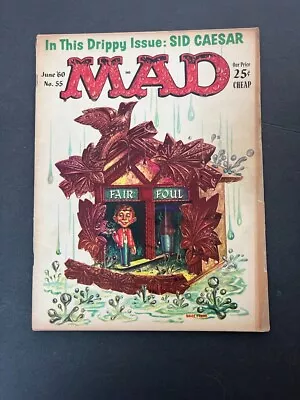 MAD MAGAZINE #55 - Good - Classic Kelly Freas Cover!  1960 • $6