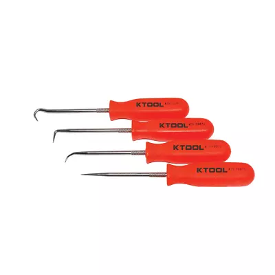 K Tool International KTI-70070 PICK SET 4 PC. NEON ORANGE • $22.31