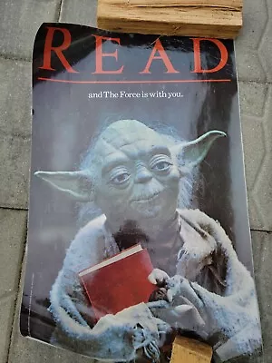 Vintage Yoda Read Laminated Poster • $120