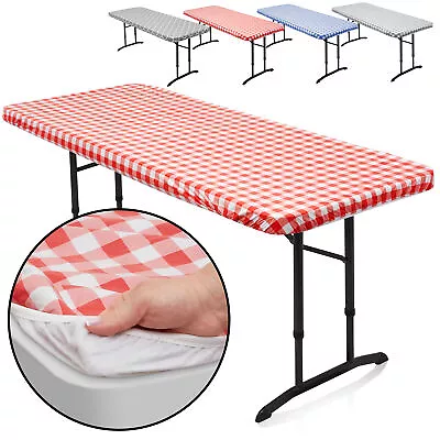 Vinyl Tablecloth With Flannel Backing - Waterproof For Indoor / Outdoor Use • $9.99