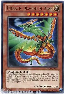 GAOV-EN024 Hieratic Dragon Of Asar Rare UNL Edition Mint YuGiOh Card • £0.99