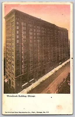 Illinois Chicago The View Of Monadnock Building - Vintage Postcard - Unposted • $4.49