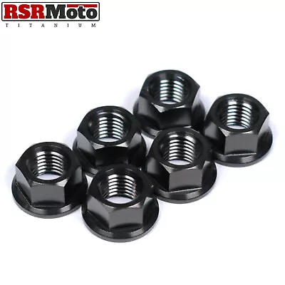 Kawasaki Z900 Z900RS Titanium Sprocket Nuts 2017-2023 All Models Black • £26.95