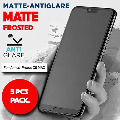 $5.99 • Buy 3X Matte Frosted Antiglare Full Cover Screen Protector For Apple IPhone XS MAX