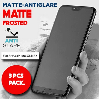 $5.99 • Buy 3X Matte Frosted Antiglare Full Cover Screen Protector For Apple IPhone XS MAX