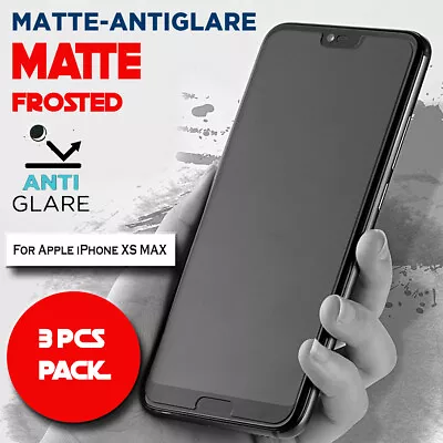 3X Matte Frosted Antiglare Full Cover Screen Protector For Apple IPhone XS MAX • $5.99