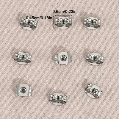 Pack Of 10 Spare/Replacement Earring Backs-Ear Ring Stud Post Piercing Butterfly • £2.24
