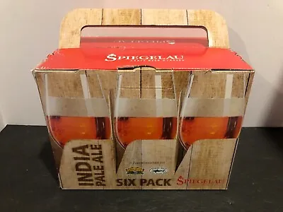 NWT 6 Pack Spiegelau Crystal Craft Beer Glass IPA India Pale Ale Glassware 19oz • $49.99