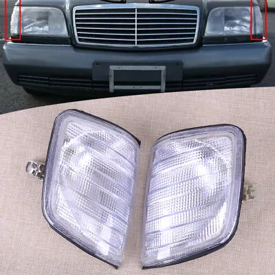 $40.75 • Buy 2Pcs Corner Light Turn Signal Cover Lampshade Fit For Benz E-Class W124 85-1995