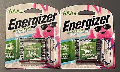 ENERGIZER RECHARGEABLE AAA BATTERIES RECHARGE POWER PLUS 8 PACK 800mAh NEW • $17.95