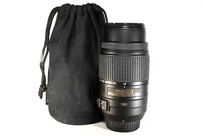 Nikon AF-S NIKKOR 55-300mm F/4.5-5.6G ED DX VR Lens W/covers Pouch • $299