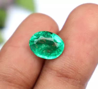 Emerald Green CERTIFIED  Loose Gemstone  Oval Shape 2 To 3 Ct Best Offer • $12.15