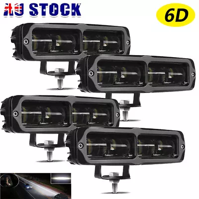 4X 6Inch Led Work Light Bar Spot Reverse Fog Driving Lights 4WD Offroad Boat SUV • $75.95