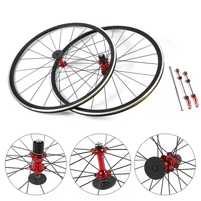 $117.33 • Buy 700C Road Bike Cycle Wheel Front Rear Wheelset Rim Brake C/V 7-1 Speed For Bike