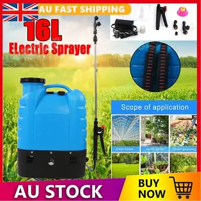 $74.89 • Buy Electric Weed Sprayer Backpack Garden Farm Chemical Spot Spray Pump Tank 16L 12V