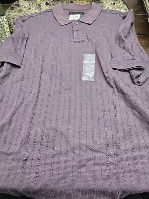 J. Ferrar Purple Polo Shirt Men's Size Large NEW Short Sleeve  • $24.99