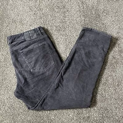 Mens 36x31 O'Neill Tilt Cord Pants Skate Straight Fit Corduroy Charcoal Gray • $29