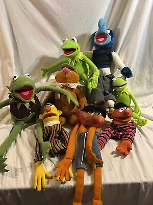 Vintage Muppets Stuffed Animal Lot Animal Puppet Kermit Sesame Street Ernie Fred • $50