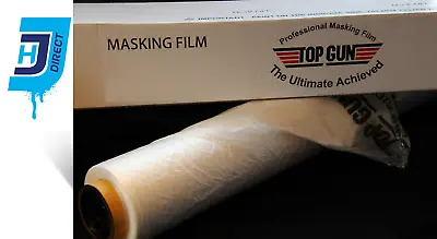 Masking Film 6m X 150m Clear Polythene Sheeting Car Plastic Cover Static Paint • £38