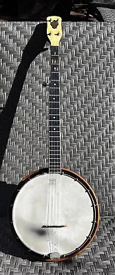 Vintage  1920s Fancy Stadium USA MADE Regal Kay 5 String  Banjo Birdseye Maple • $400
