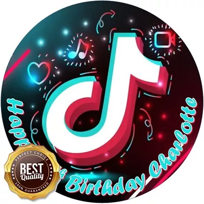 TikTok  Unofficial Edible Cake Toppers & Cupcakes | Icing Or Wafer Paper • £7.49