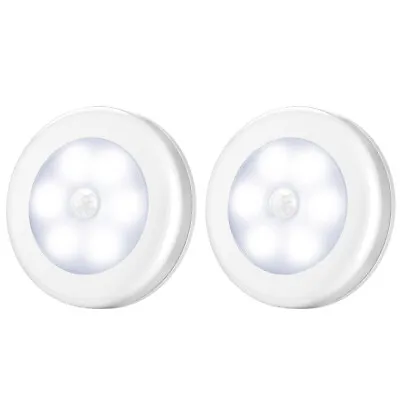 Motion Sensor LED Night Light Battery Operated Closet Stair Wall Lamp Cordless • $7.50