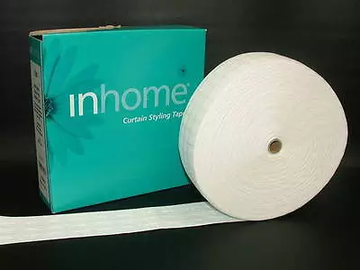 £2.99 • Buy Rufflette In Home Curtain Fabric Header Heading Tape - Buy Any Amount You Need