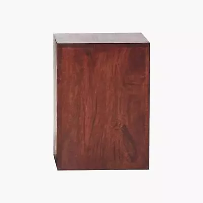 Dakota Small Cube Tables Dark Wood Solid Mango Wood Furniture • £41.99