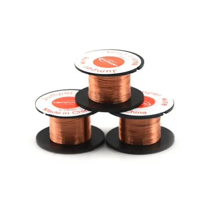 3 Roll Magnet Wire AWG Gauge Enameled Copper Coil Winding 0.1mm Fast.W_ • $6.71