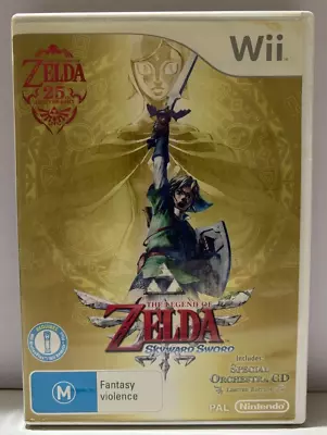 Wii 25th Anniversary Edition The Legend Of Zelda Skyward Sword Free Postage AUS • $15.50