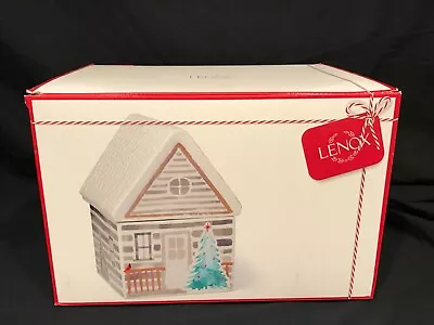 Lenox Balsam Lane Cabin Cookie Jar Near Mint Condition Box Has Wear • $35