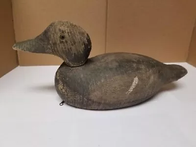 Vintage 14  Wood Diver Duck Decoy • $44.99