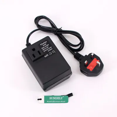 200W Power Converter Adapter AC 220V/240V To 110V/120V  Volt Transformer • £20.06