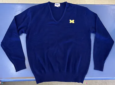 Vintage Antique Sweater Bike Brand Michigan Wolverines Football  Blue Gold Shirt • $400