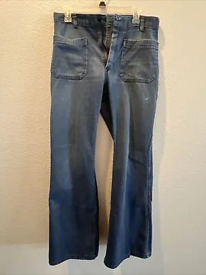 Vintage Navdungaree U.S. Navy Wide Leg Trousers Men's 31x30 1990 Made In USA • $35