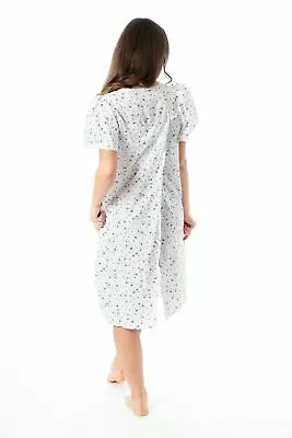 £15.95 • Buy Ladies Incontinence Open Back Floral Hospital Nightdresses Nightie By Lady Olga