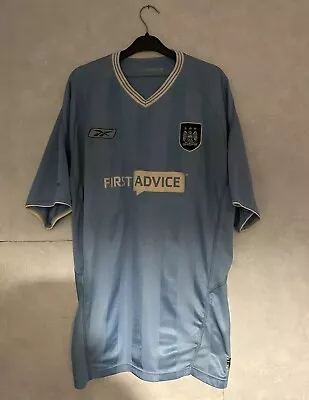 Manchester City 2003-2004 Home Football Shirt Excellent Condition Size XL • £29.99